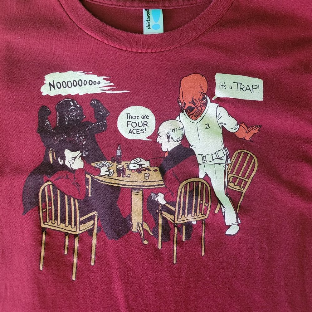 Geek Woot Shirt Star Wars Star Trek Picard Ackbar